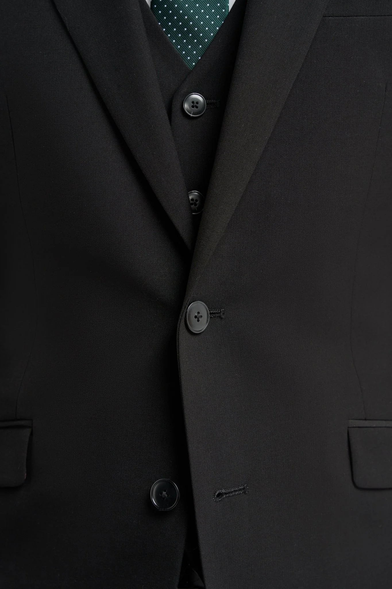 Malibu Black Three Piece Suit - Image 4