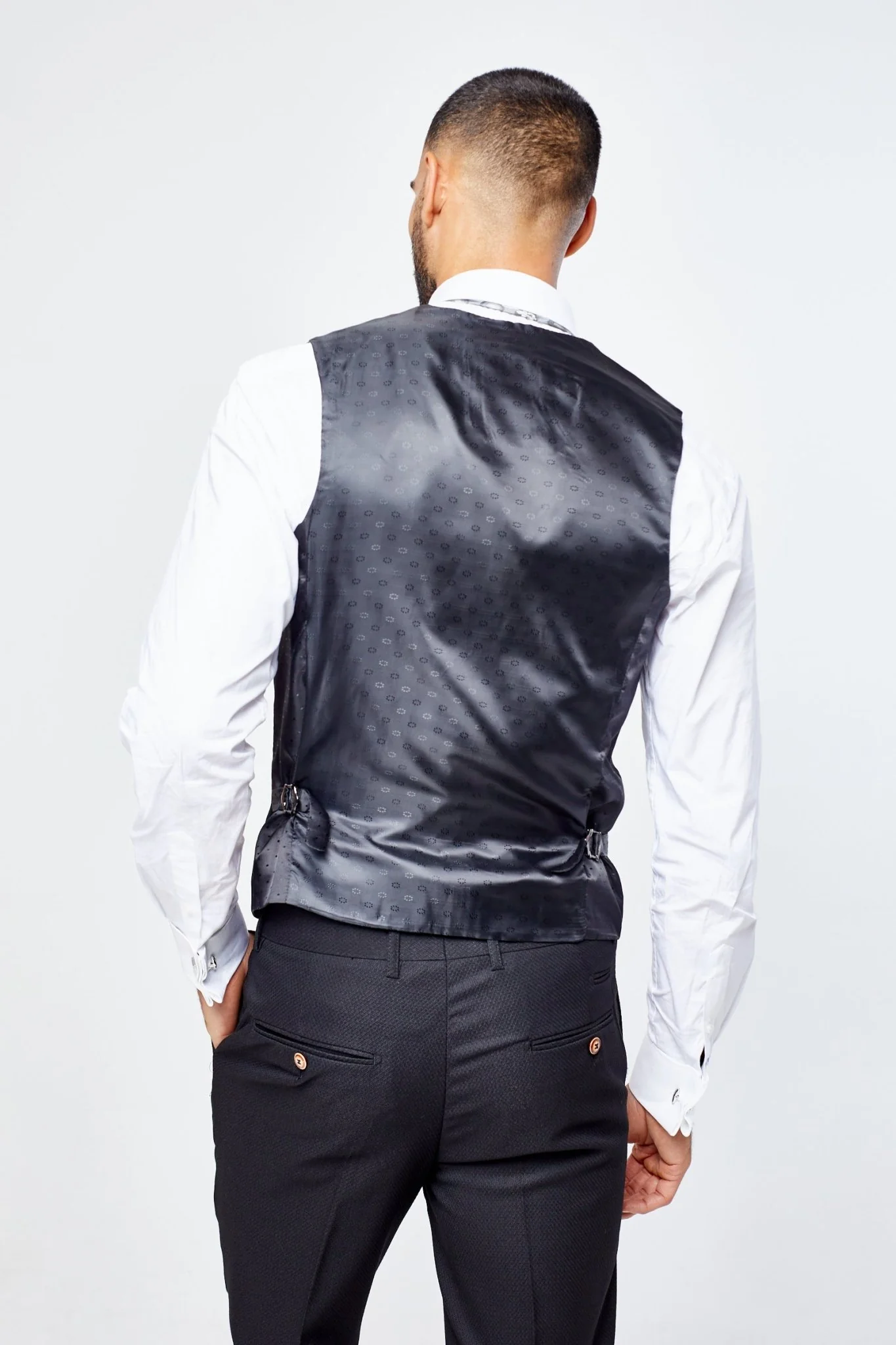 Max Black Waistcoat - Image 3