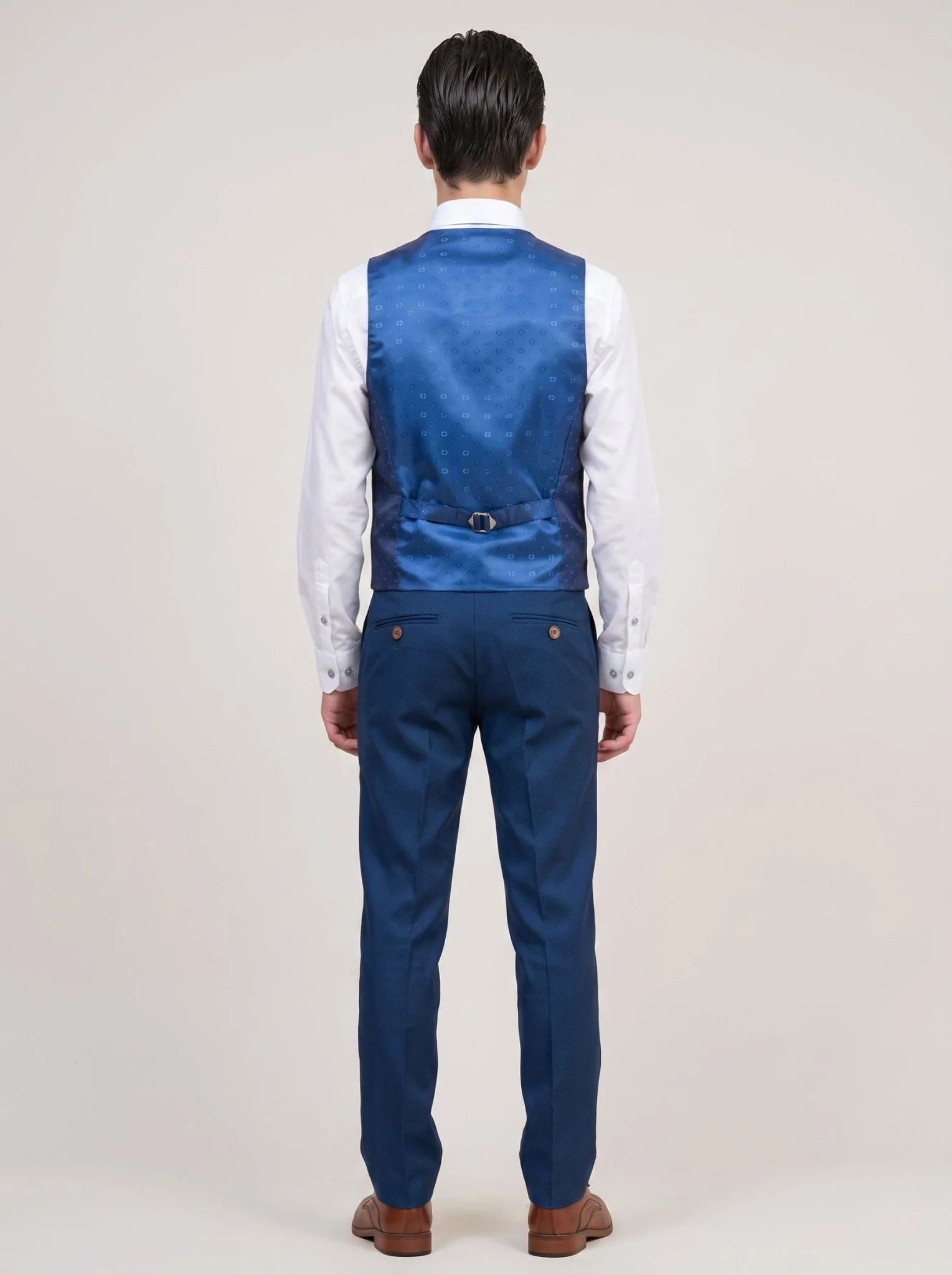 MAX - Royal Blue Three Piece Suit - Image 3