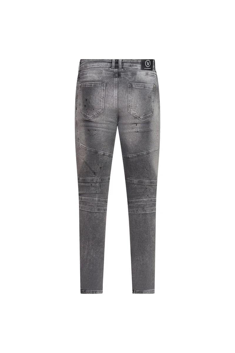 Ovy Graphite Moto Stretch Denim - Image 2
