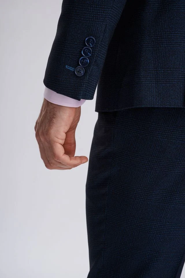 Regent Navy Double-Breasted Two Piece Suit - Image 4