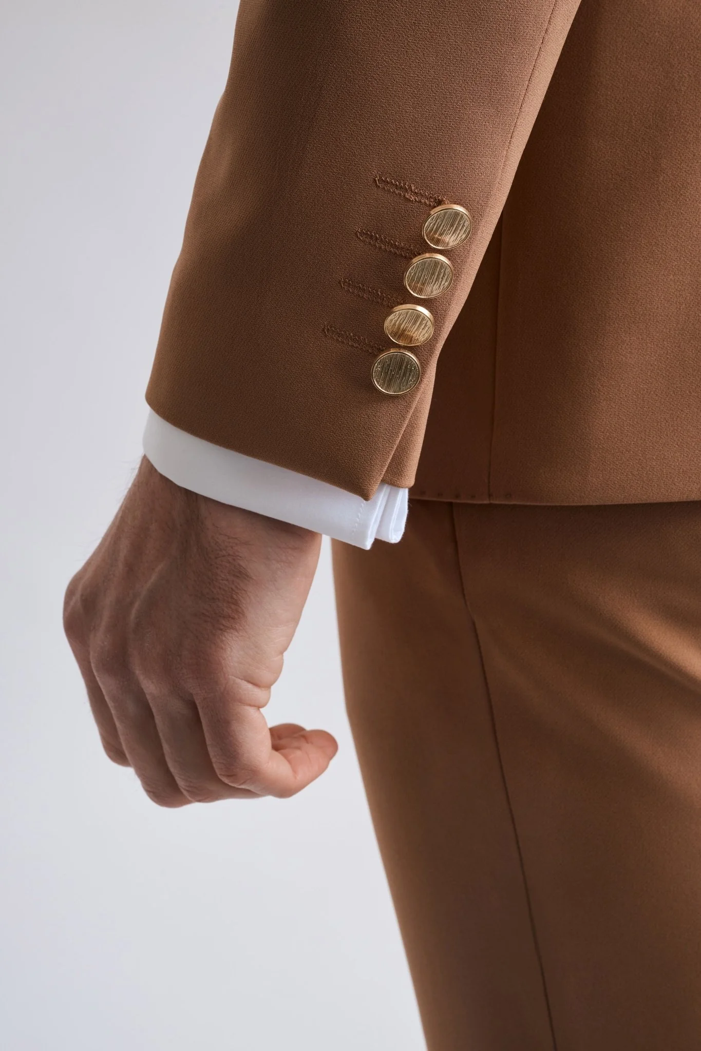 Riccardo Tan Two Piece Suit - Image 6
