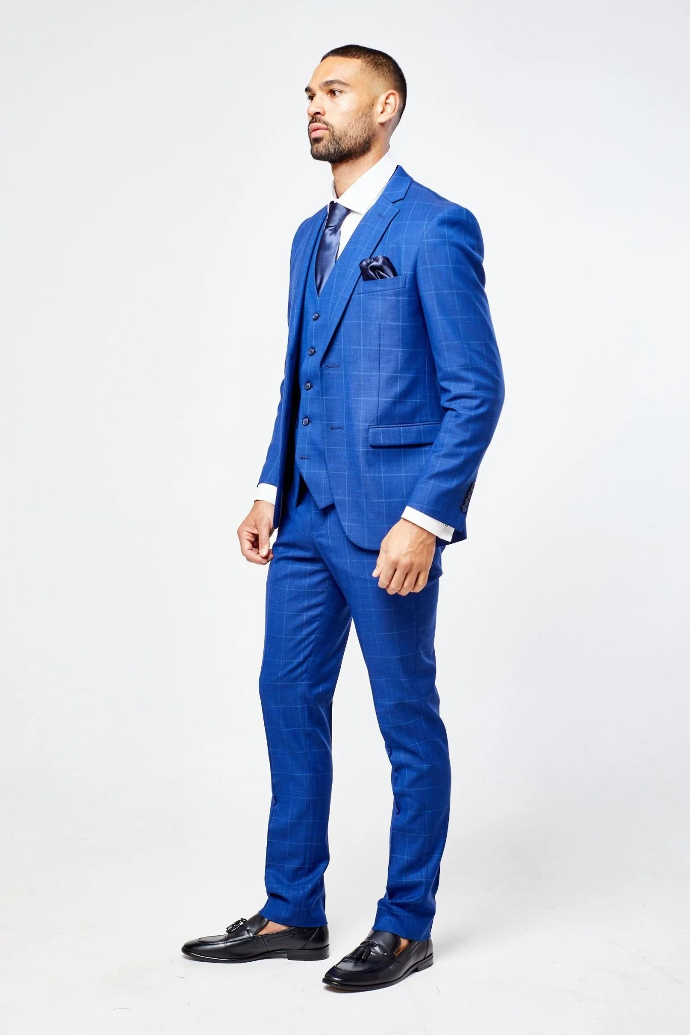 Rover Blue Men's Three Piece Suit - Image 2