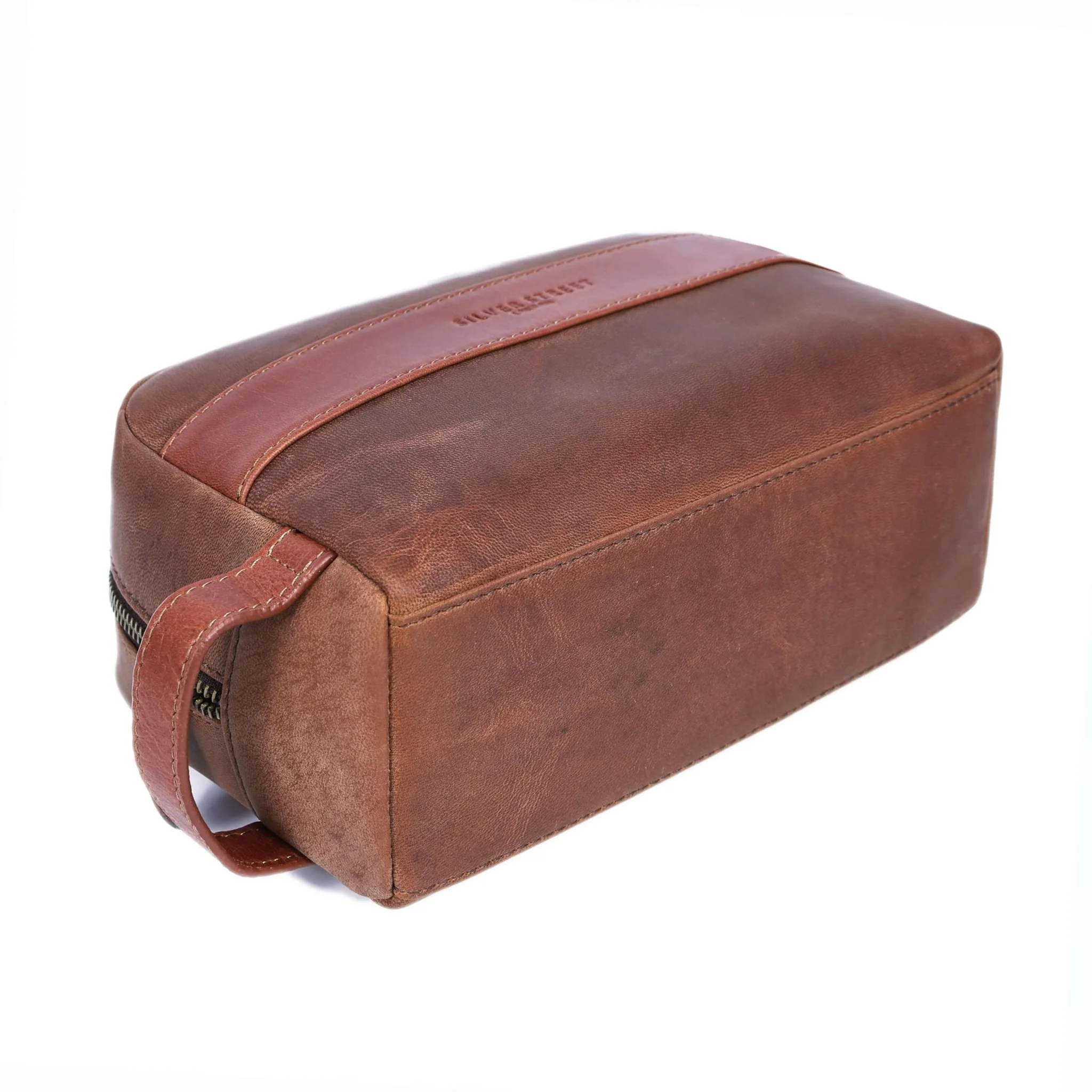 Walter Leather Washbag - Tan - Image 5